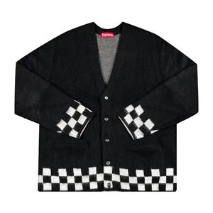 Кардиганы Supreme Brushed Checkerboard Cardigan 'Черный'