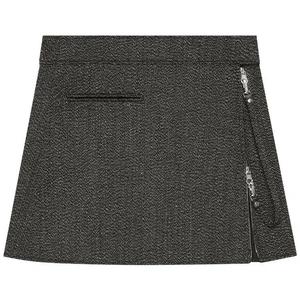 Низ Courrèges 2-Pocket Zipped Caviar Mini Skirt 'Черный'