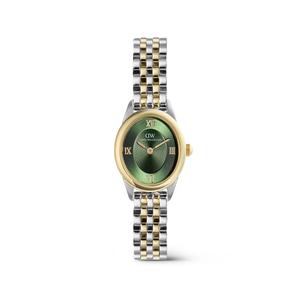 Ophelia Mini Beans Link Двухцветный Изумрудный Двухцветный - Женские Часы Нержавеющая Сталь Ремешок DW Официальный Аутентичный Оригинал