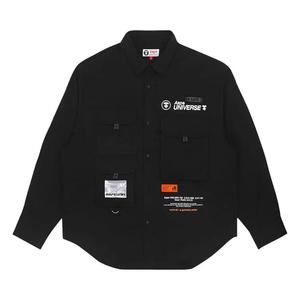Рубашки и топы AAPE Moonface Multipocket Shirt 'Черный'