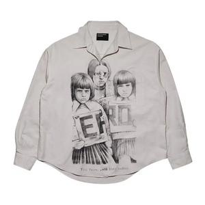 Рубашки на пуговицах Enfants Riches Déprimés Everyday Shirt Twins With Mother 'Белый/Черный'