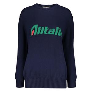 Джемпер 'Alitalia' вязки интарсия