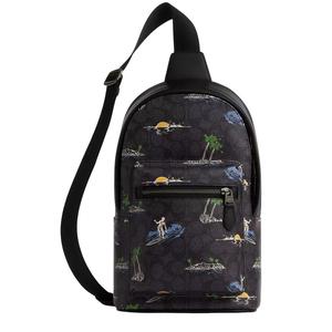 Рюкзак West Pack в фирменном канвасе с принтом Surf - Charcoal Multi CBJ12