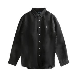 Рубашки на пуговицах Polo Ralph Lauren с коротким рукавом из льна 'Black'