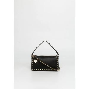 Маленькая сумка через плечо/с верхней ручкой Rockstud из зернистой телячьей кожи