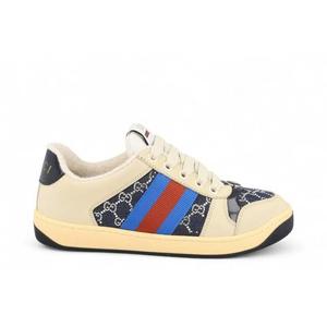 Образ жизни Gucci Wmns Gg Crystal Screener Low 'Beige Dark Blue'