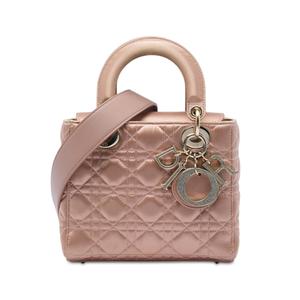 Маленькая атласная сумка-сэтчел Cannage My ABCDior Lady Dior (2019 год)