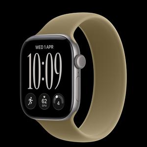 Apple Watch Series 12 42 мм, GPS, алюминий, Space Gray, ремешок Olive Solo Loop