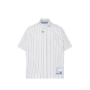 Полосатая рубашка с короткими рукавами