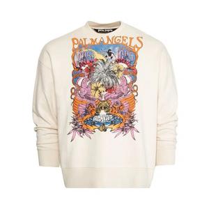 Свитеры с круглым вырезом Palm Angels Palm Concert Print Crewneck 'Butter/Multicolor'