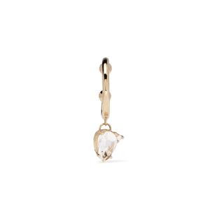 Серьга-кафф Sea of Beauty из желтого золота с бриллиантом и топазом