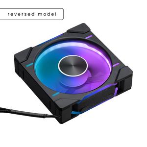 Phanteks D30 120mm PWM Reversed D-RGB Обратный вентилятор - Черный (Одиночная упаковка)