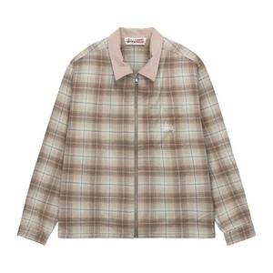 Рубашки на пуговицах Stussy Frank Plaid Zip Shirt 'Tan'
