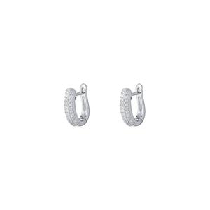 TOMEI Серьги-петли, бриллиант белое золото 585/14K