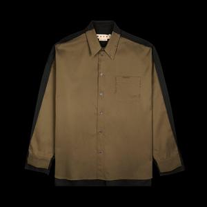 Блузы Marni Two Tone Taffeta Shirt 'Green'