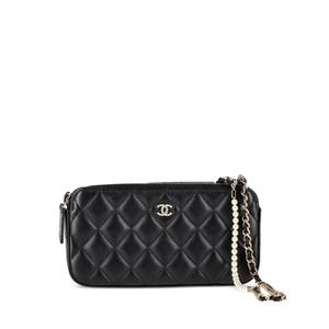 Стеганая сумка через плечо с ремнем-цепочкой