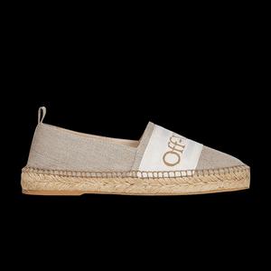 Off-White Wmns Bookish Canvas Espadrilles 'Бежевый'