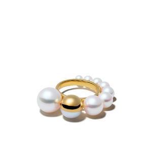 Кольцо M/G TASAKI Shell из желтого золота с жемчугом