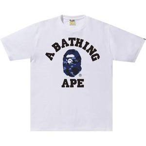 Футболки BAPE Color Camo College Tee 'White/Navy'