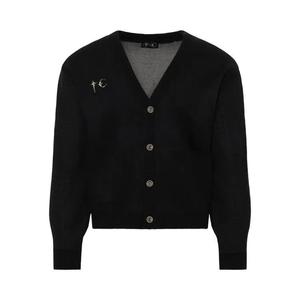 Кардиганы Thug Club Tc Bone Knit Cardigan 'Черный'