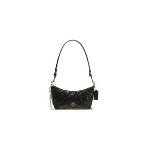 Женская сумка Caitlin Shoulder Bag с квилтингом черного цвета CDZ88