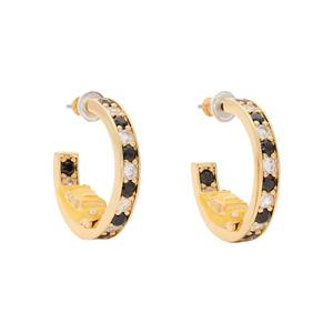 Серьги-кольца Hit The City Taxi Hoops Earrings in Yellow Multi KK016