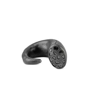 Серебряное кольцо Giant Horn с бриллиантами
