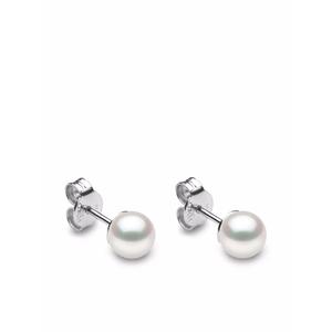Серьги-гвоздики Classic из белого золота с жемчугом