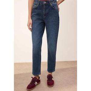 Trendyolmilla Wardrope Essentials синие джинсы-мом с высокой талией, низкой растяжимостью, длиной до щиколотки Twoss26Je19