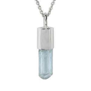 Колье Talisman из серебра с аквамарином