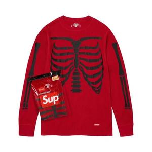 Свитшоты Supreme x Hanes Bones Thermal Crew (1 Pack) 'Red'