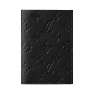Дорожные аксессуары Louis Vuitton Passport Cover 'Black Monogram Shadow Cowhide Leather'