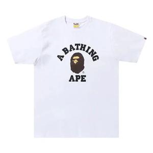 Футболка BAPE College Tee 'White'