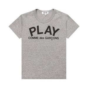 Футболки с коротким рукавом Comme des Garçons PLAY Футболка с логотипом 'Серый'