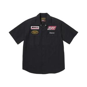 Овершоты Supreme x Vanson Leathers Short-Sleeve Work Shirt 'Black'