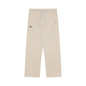 AAPE Moonface Patch Straight Sweatpants 'Бежевый/Хитер'