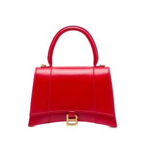 Сумка-саквояж 2020 Medium Shiny Box Calfskin Hourglass Top Handle Bag