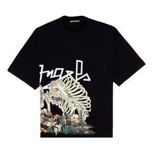 Футболки Palm Angels Desert Skull Over Tee 'Черный/Мультиколор'