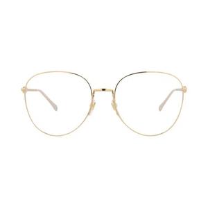 Очки оптические Gucci «Кошачий глаз», цвет «Золотой/Прозрачный»