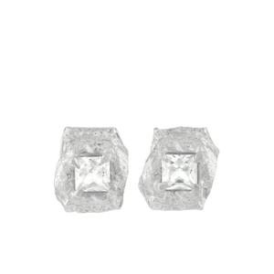 Серебряные серьги Deti с сапфирами