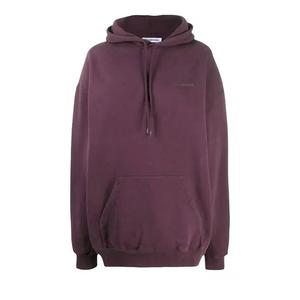 Топы Balenciaga Logo Print Hoodie 'Баклажановый'
