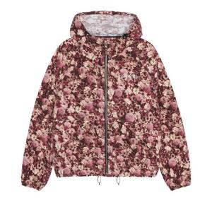 Толстовки на молнии Stussy Beach Shell Floral Nylon 'Бордовый'