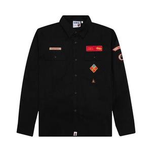 Рубашки BAPE Relaxed Fit Boyscout Shirt 'Black'