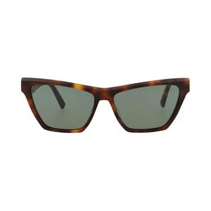 Солнцезащитные очки Saint Laurent с кошачьим глазом из ацетата 'Havana/Green'
