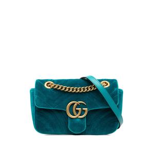 Маленькая сумка на плечо GG Marmont Matelasse Velvet (2016-2026 годы)