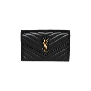 Кошелек Saint Laurent Envelope Chain Wallet 'Noir'