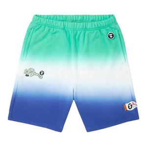 AAPE Moonface Graphic Gradient Shorts 'Зеленый/Светлый'