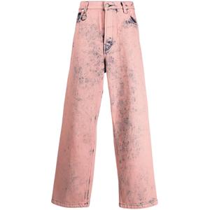 Широкие джинсы District Overdyed средней посадки