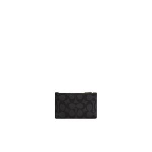 Картхолдер Coach Zip Card Case Signature Charcoal Black CV764