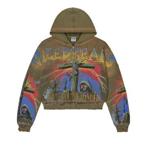 Толстовки на молнии Vale Forever Damned Big Zip Up 'Зеленый'